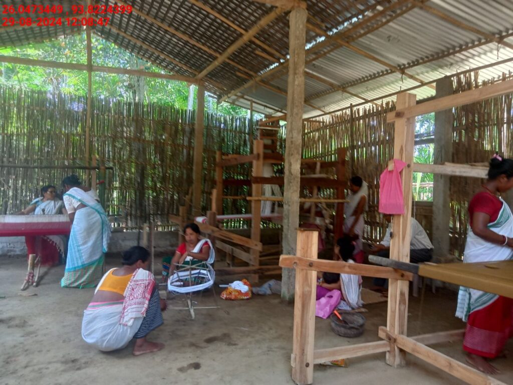 Handloom Weaver (Frame Loom) training at IIE Incubation Centre, Sarupathar, batch 23021, 29-08-2024