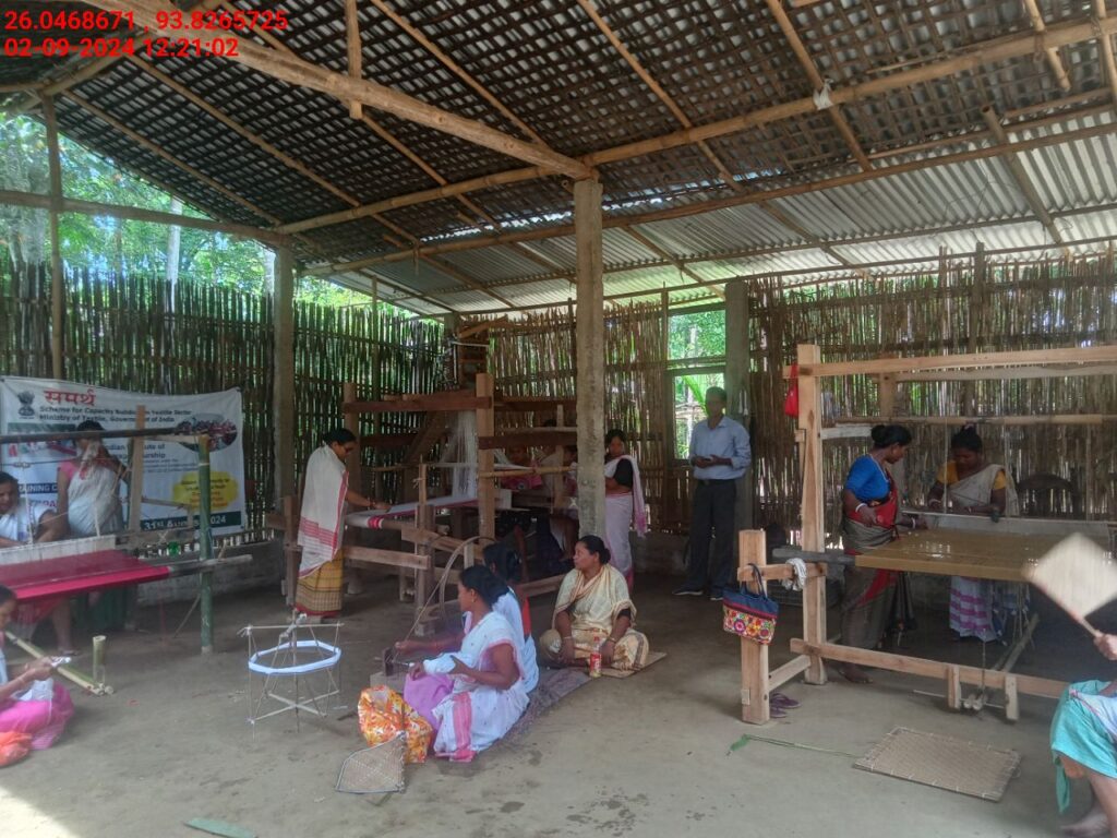 Handloom Weaver (Frame Loom) training at IIE Incubation Centre, Sarupathar, batch 23021, 02-09-2024