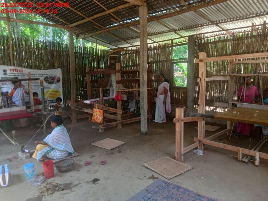 Handloom Weaver (Frame Loom) training at IIE Incubation Centre, Sarupathar, batch 23021, 03-09-2024