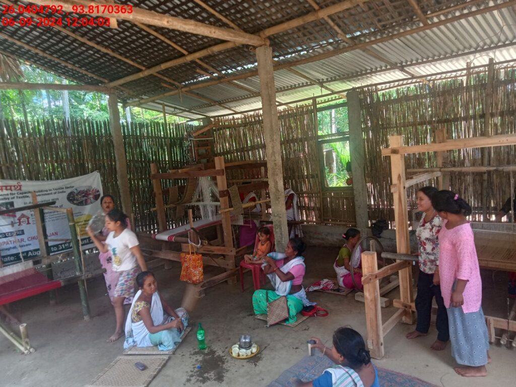 Handloom Weaver (Frame Loom) training at IIE Incubation Centre, Sarupathar, batch 23021, 06-09-2024