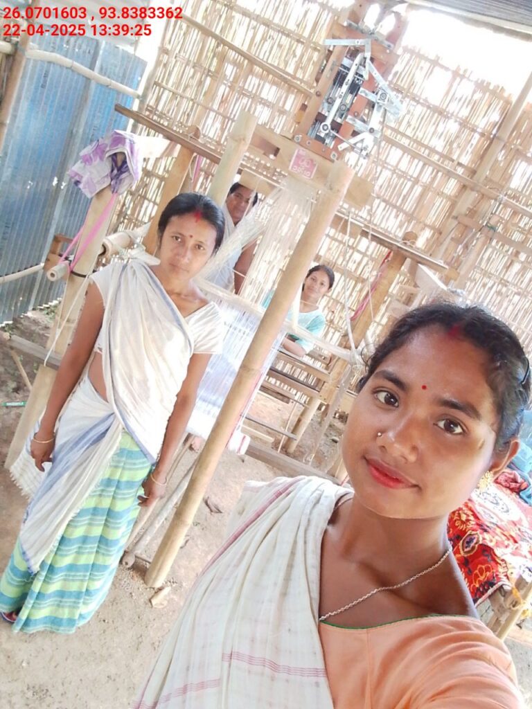 Silk Handloom Weaver training at IIE Incubation Centre, Sarupathar, batch 28857, 22-04-2025