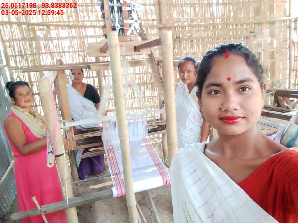 Silk Handloom Weaver training at IIE Incubation Centre, Sarupathar, batch 28857, 03-05-2025