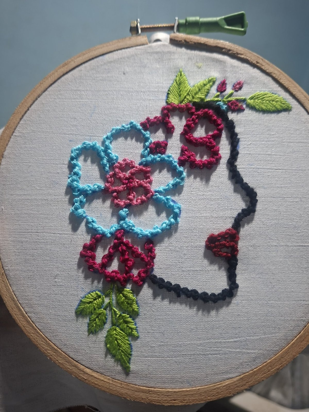 Student embroidery work
