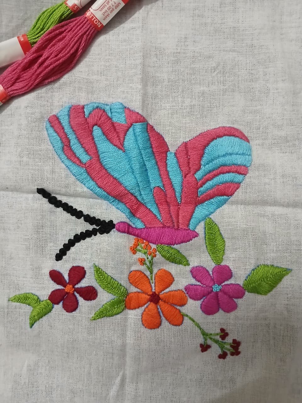 Student embroidery work