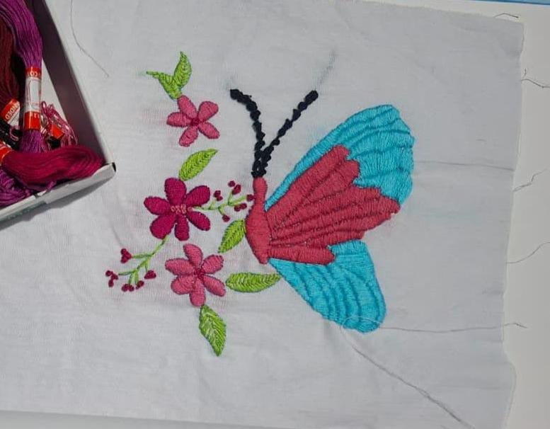 Student embroidery work